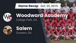 Recap: Woodward Academy vs. Salem  2019