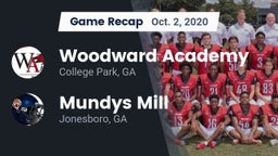 Recap: Woodward Academy vs. Mundys Mill  2020