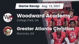 Recap: Woodward Academy vs. Greater Atlanta Christian  2021
