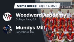 Recap: Woodward Academy vs. Mundys Mill  2021