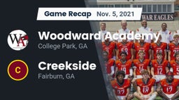 Recap: Woodward Academy vs. Creekside  2021