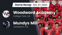 Recap: Woodward Academy vs. Mundys Mill  2023