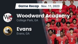 Recap: Woodward Academy vs. Evans  2023