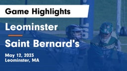 Leominster  vs Saint Bernard's Game Highlights - May 12, 2023