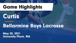 Curtis  vs Bellarmine Boys Lacrosse Game Highlights - May 20, 2021