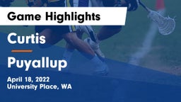 Curtis  vs Puyallup  Game Highlights - April 18, 2022