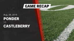 Recap: Ponder  vs. Castleberry High 2015