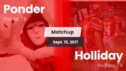 Matchup: Ponder  vs. Holliday  2017