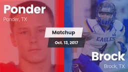 Matchup: Ponder  vs. Brock  2017