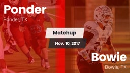 Matchup: Ponder  vs. Bowie  2017