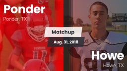 Matchup: Ponder  vs. Howe  2018