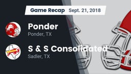 Recap: Ponder  vs. S & S Consolidated  2018
