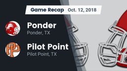 Recap: Ponder  vs. Pilot Point  2018