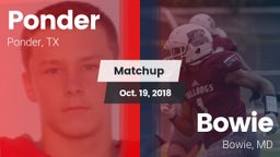 Matchup: Ponder  vs. Bowie  2018