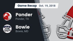 Recap: Ponder  vs. Bowie  2018