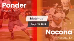 Matchup: Ponder  vs. Nocona  2019