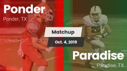 Matchup: Ponder  vs. Paradise  2019