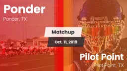 Matchup: Ponder  vs. Pilot Point  2019