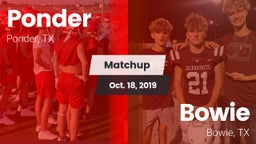 Matchup: Ponder  vs. Bowie  2019