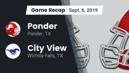 Recap: Ponder  vs. City View  2019