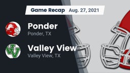 Recap: Ponder  vs. Valley View  2021