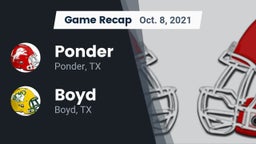 Recap: Ponder  vs. Boyd  2021