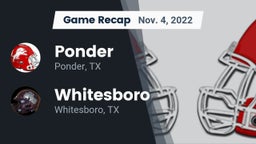 Recap: Ponder  vs. Whitesboro  2022