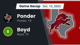 Recap: Ponder  vs. Boyd  2023