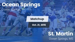 Matchup: Ocean Springs High vs. St. Martin  2016