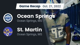 Recap: Ocean Springs  vs. St. Martin  2022