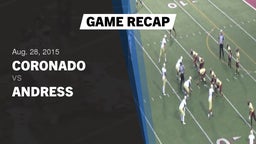 Recap: Coronado  vs. Andress  2015