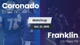 Matchup: Coronado  vs. Franklin  2016