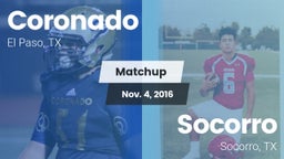 Matchup: Coronado  vs. Socorro  2016
