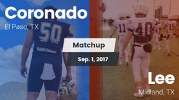 Matchup: Coronado  vs. Lee  2017