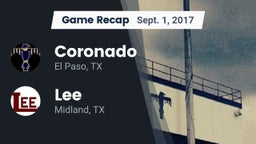 Recap: Coronado  vs. Lee  2017