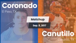 Matchup: Coronado  vs. Canutillo  2017