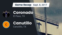 Recap: Coronado  vs. Canutillo  2017