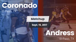 Matchup: Coronado  vs. Andress  2017