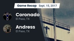 Recap: Coronado  vs. Andress  2017
