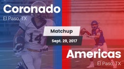 Matchup: Coronado  vs. Americas  2017