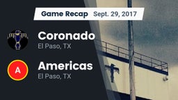 Recap: Coronado  vs. Americas  2017