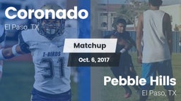 Matchup: Coronado  vs. Pebble Hills  2017
