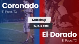 Matchup: Coronado  vs. El Dorado  2018
