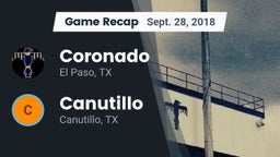 Recap: Coronado  vs. Canutillo  2018