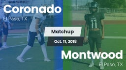 Matchup: Coronado  vs. Montwood  2018