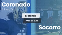 Matchup: Coronado  vs. Socorro  2018