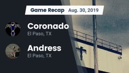 Recap: Coronado  vs. Andress  2019