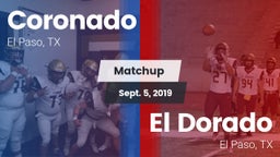 Matchup: Coronado  vs. El Dorado  2019