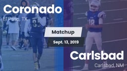 Matchup: Coronado  vs. Carlsbad  2019