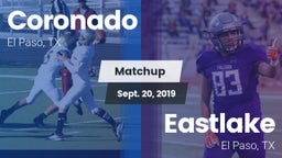 Matchup: Coronado  vs. Eastlake  2019